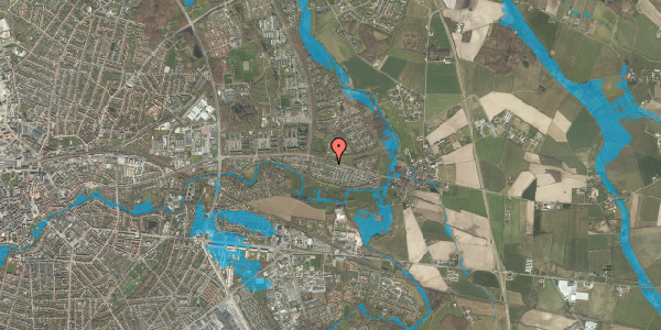 Oversvømmelsesrisiko fra vandløb på Åsumvej 361, 5240 Odense NØ