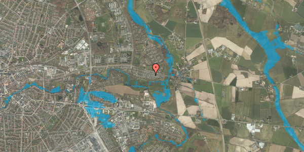 Oversvømmelsesrisiko fra vandløb på Åsumvej 627, 5240 Odense NØ