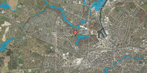 Oversvømmelsesrisiko fra vandløb på Bakkevej 44, 5210 Odense NV