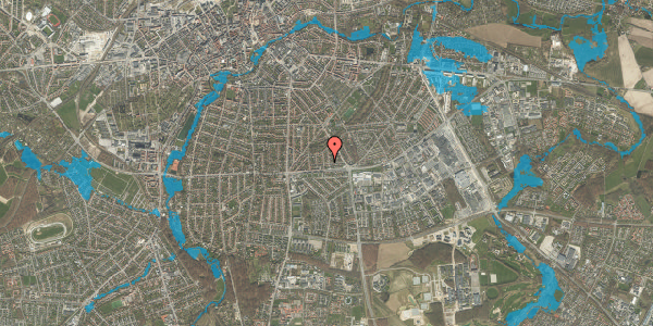 Oversvømmelsesrisiko fra vandløb på Bergsvej 18, 5230 Odense M