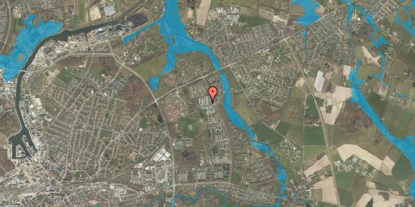 Oversvømmelsesrisiko fra vandløb på Birkeparken 68, st. th, 5240 Odense NØ