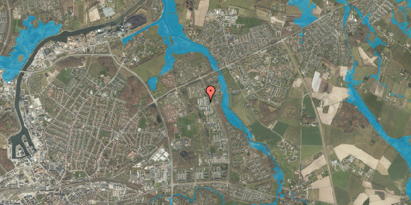 Oversvømmelsesrisiko fra vandløb på Birkeparken 70, st. th, 5240 Odense NØ