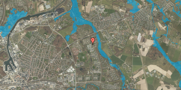 Oversvømmelsesrisiko fra vandløb på Birkeparken 76, 3. tv, 5240 Odense NØ