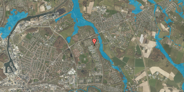 Oversvømmelsesrisiko fra vandløb på Birkeparken 78, 2. tv, 5240 Odense NØ