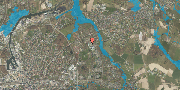 Oversvømmelsesrisiko fra vandløb på Birkeparken 84, 1. mf, 5240 Odense NØ