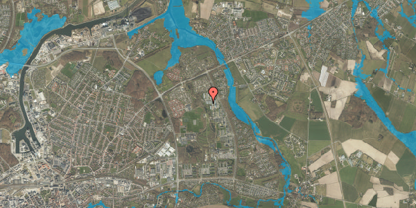 Oversvømmelsesrisiko fra vandløb på Birkeparken 160, 5240 Odense NØ