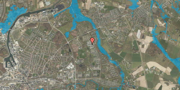 Oversvømmelsesrisiko fra vandløb på Birkeparken 180, 5240 Odense NØ