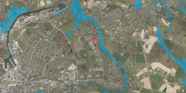 Oversvømmelsesrisiko fra vandløb på Birkeparken 216, 5240 Odense NØ