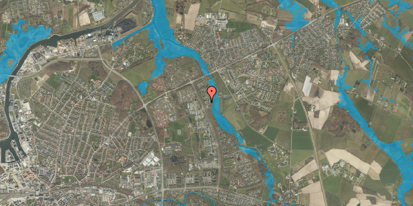 Oversvømmelsesrisiko fra vandløb på Biskorupvej 6, 5240 Odense NØ