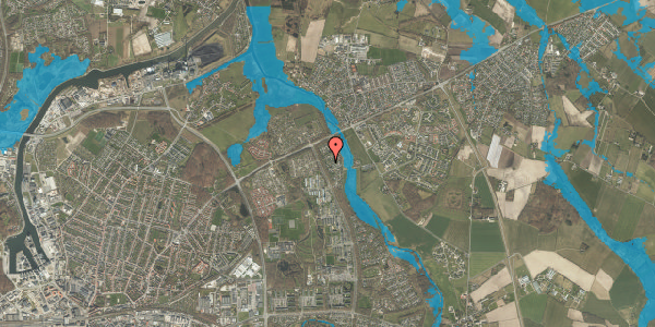 Oversvømmelsesrisiko fra vandløb på Biskorupvej 36, 5240 Odense NØ