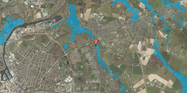Oversvømmelsesrisiko fra vandløb på Biskorupvej 61, 5240 Odense NØ