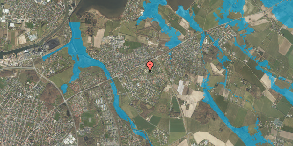 Oversvømmelsesrisiko fra vandløb på Bjerggårds Allé 105B, 1. , 5240 Odense NØ