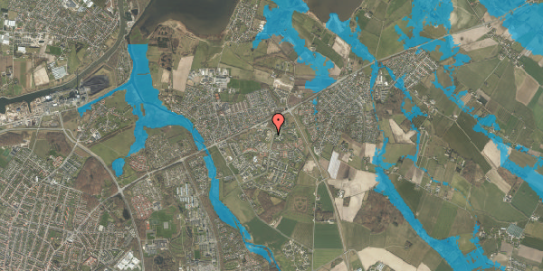 Oversvømmelsesrisiko fra vandløb på Bjerggårds Allé 123, 5240 Odense NØ
