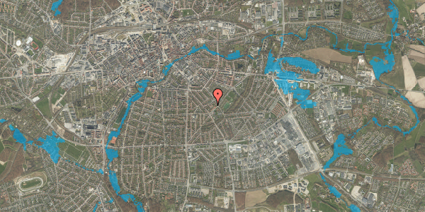 Oversvømmelsesrisiko fra vandløb på Bjerregaardsvej 15, 1. tv, 5000 Odense C