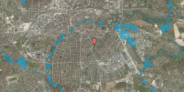 Oversvømmelsesrisiko fra vandløb på Bjerregaardsvej 19, 1. tv, 5000 Odense C