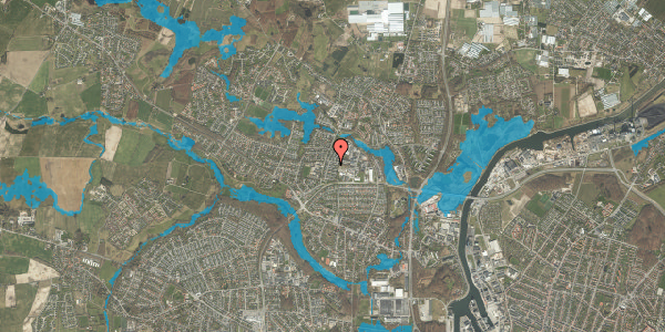 Oversvømmelsesrisiko fra vandløb på Brinken 75, 5270 Odense N
