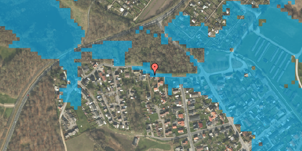 Oversvømmelsesrisiko fra vandløb på Broløkkevej 28, 5250 Odense SV