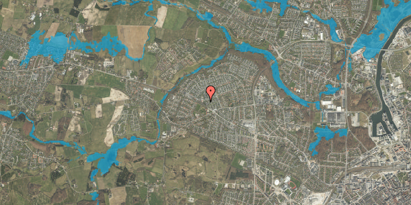Oversvømmelsesrisiko fra vandløb på Bytoften 65, 5210 Odense NV