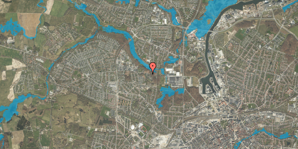 Oversvømmelsesrisiko fra vandløb på Bøgeløkken 12, 5210 Odense NV