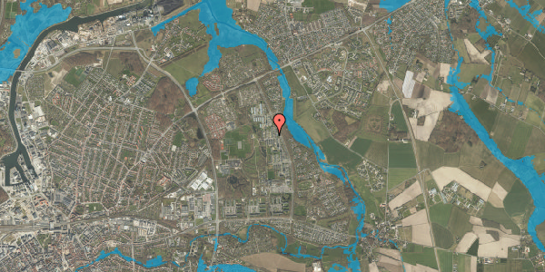 Oversvømmelsesrisiko fra vandløb på Bøgeparken 78, 2. th, 5240 Odense NØ
