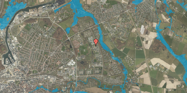 Oversvømmelsesrisiko fra vandløb på Bøgeparken 98, st. tv, 5240 Odense NØ