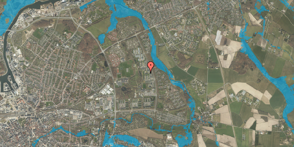 Oversvømmelsesrisiko fra vandløb på Bøgeparken 254, st. th, 5240 Odense NØ
