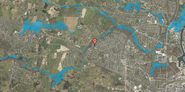 Oversvømmelsesrisiko fra vandløb på Bøgesangervænget 16C, 5210 Odense NV