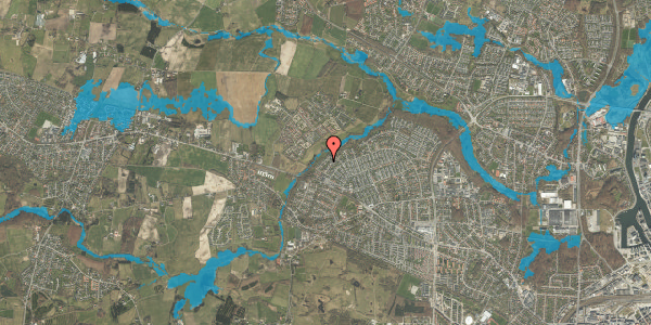 Oversvømmelsesrisiko fra vandløb på Bøgesangervænget 19, 5210 Odense NV