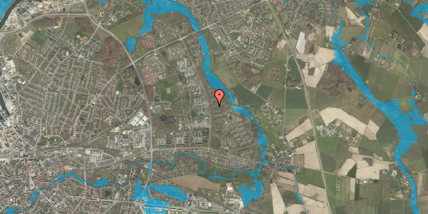 Oversvømmelsesrisiko fra vandløb på Bådvej 15, 5240 Odense NØ