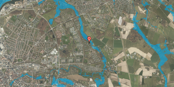 Oversvømmelsesrisiko fra vandløb på Bådvej 64, 5240 Odense NØ