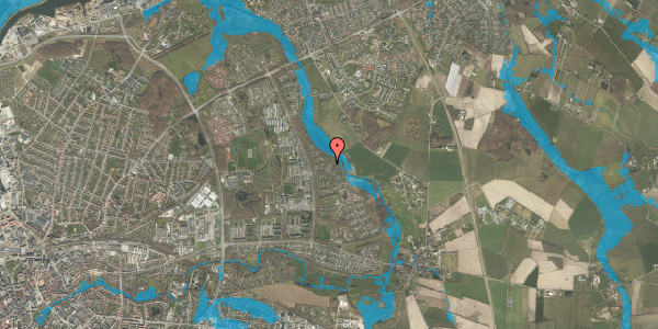 Oversvømmelsesrisiko fra vandløb på Bådvej 66, 5240 Odense NØ