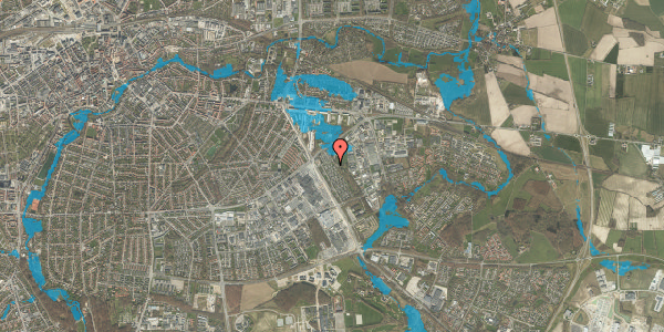 Oversvømmelsesrisiko fra vandløb på Carlsen-Skiødts Vej 33, 5220 Odense SØ