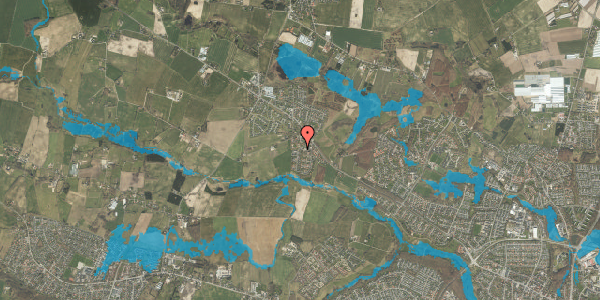 Oversvømmelsesrisiko fra vandløb på Chr. Lehns Vænge 8H, 5270 Odense N