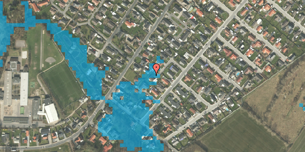 Oversvømmelsesrisiko fra vandløb på Daltoften 20, 5320 Agedrup