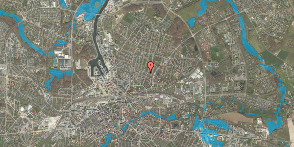 Oversvømmelsesrisiko fra vandløb på Damhusvej 67, 5000 Odense C