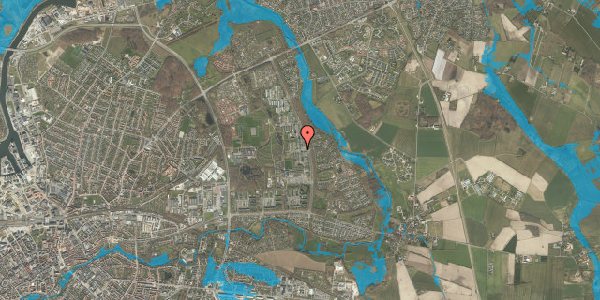 Oversvømmelsesrisiko fra vandløb på Egeparken 2, 2. mf, 5240 Odense NØ
