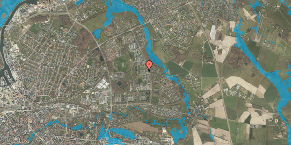 Oversvømmelsesrisiko fra vandløb på Egeparken 6, 2. 4, 5240 Odense NØ