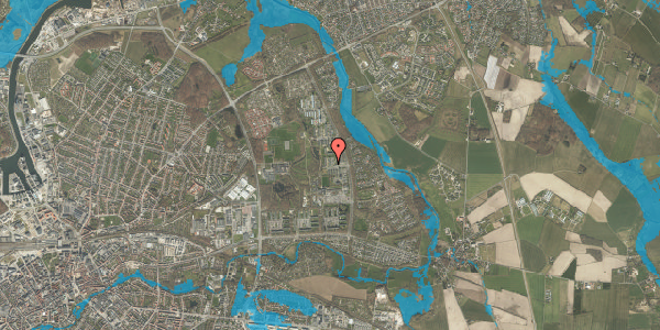 Oversvømmelsesrisiko fra vandløb på Egeparken 16, 3. tv, 5240 Odense NØ