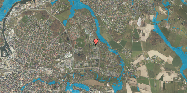 Oversvømmelsesrisiko fra vandløb på Egeparken 24, 2. mf, 5240 Odense NØ