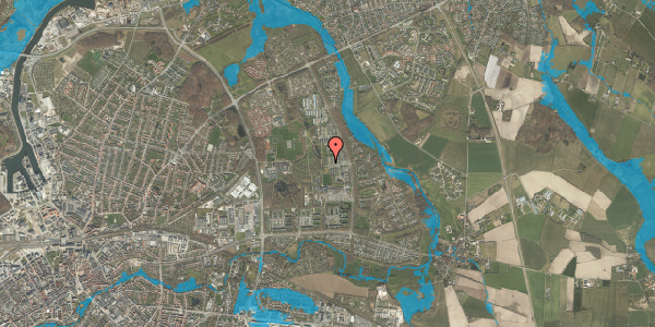 Oversvømmelsesrisiko fra vandløb på Egeparken 26, 5240 Odense NØ