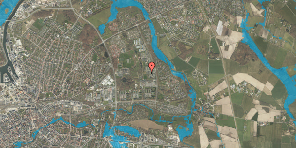 Oversvømmelsesrisiko fra vandløb på Egeparken 94, 5240 Odense NØ