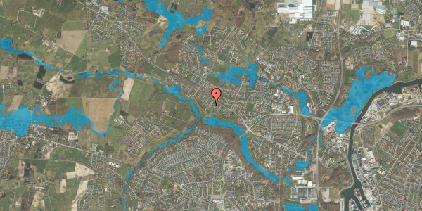 Oversvømmelsesrisiko fra vandløb på Elverhøj 3, 5270 Odense N
