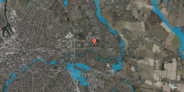 Oversvømmelsesrisiko fra vandløb på Fyrreparken 64, 1. tv, 5240 Odense NØ