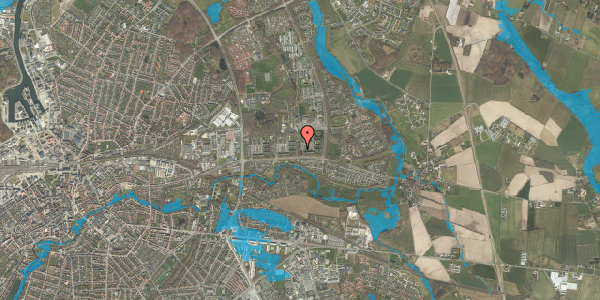 Oversvømmelsesrisiko fra vandløb på Fyrreparken 68, 1. th, 5240 Odense NØ