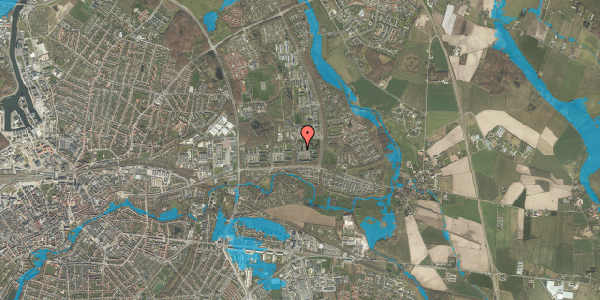 Oversvømmelsesrisiko fra vandløb på Fyrreparken 90, st. th, 5240 Odense NØ