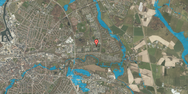 Oversvømmelsesrisiko fra vandløb på Fyrreparken 94, st. th, 5240 Odense NØ