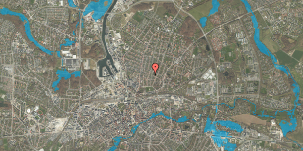 Oversvømmelsesrisiko fra vandløb på Grøndalsvej 9, 5000 Odense C