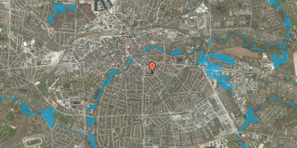 Oversvømmelsesrisiko fra vandløb på Guldbergsvej 14, 2. th, 5000 Odense C