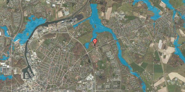 Oversvømmelsesrisiko fra vandløb på Hindehøjen 126, 5240 Odense NØ