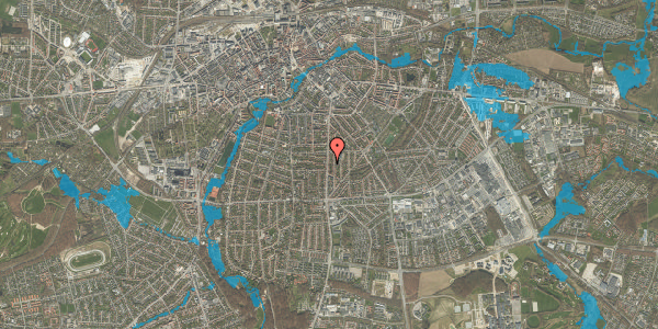 Oversvømmelsesrisiko fra vandløb på Hjallesevej 70, 2. , 5230 Odense M